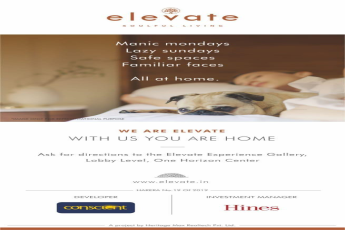 Conscient & Hines presents Premium Residential Project ELEVATE, Golf Course Road Ext, Gurgaon